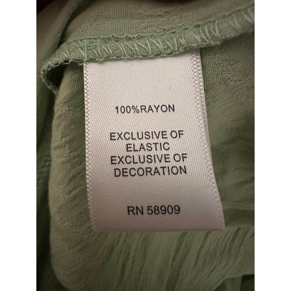 Nurture by west bound Citrus Green Long Sleeve Blouse 1X - Picture 6 of 6